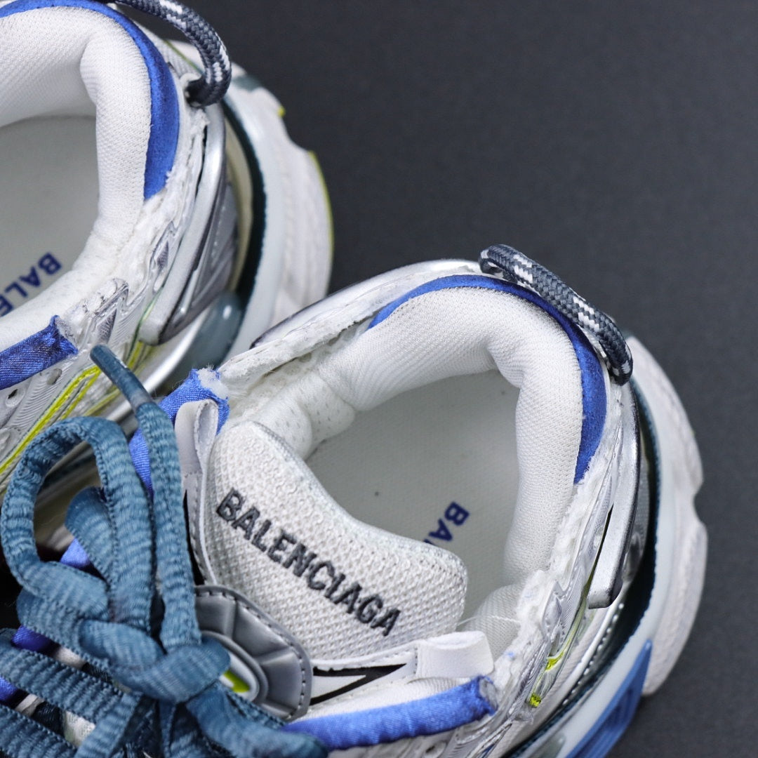 Sneakers Runner 'Blanc Bleu'