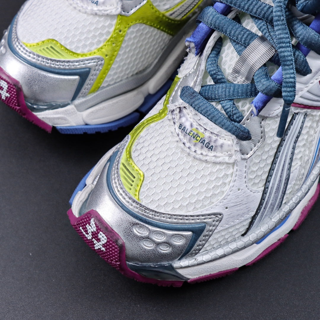 Sneakers Runner 'Blanc Bleu'