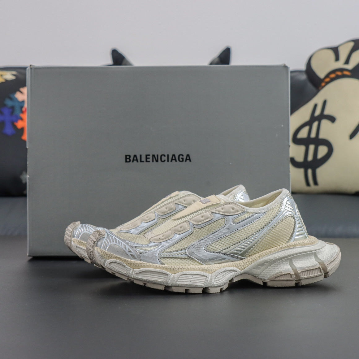 Sneakers 3XL 'Beige Argent'