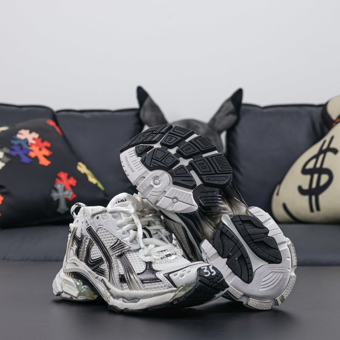 Sneakers Runner 'Blanc Noir'