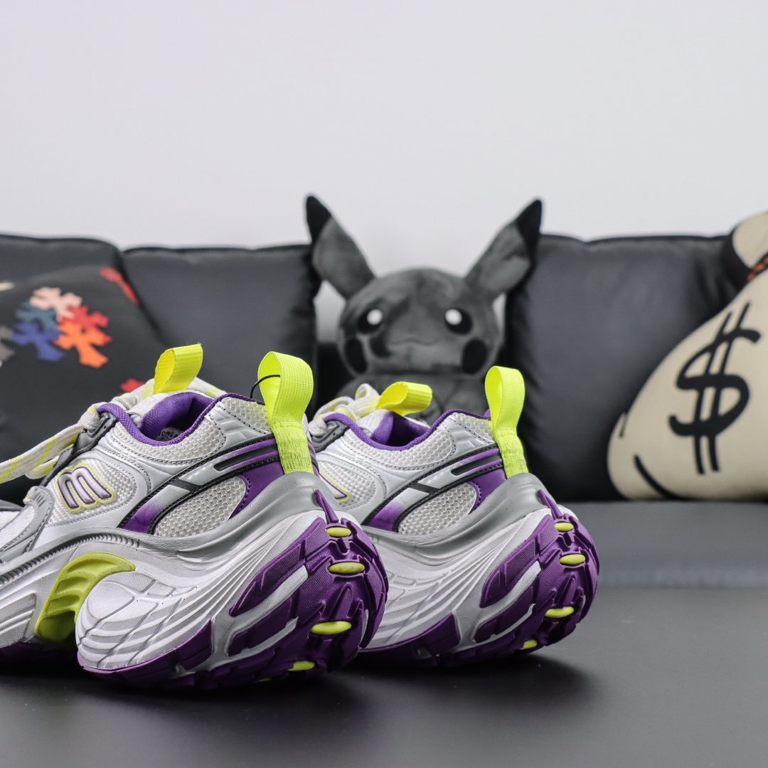 Sneakers 10XL 'Blanc Violet Jaune Fluo'