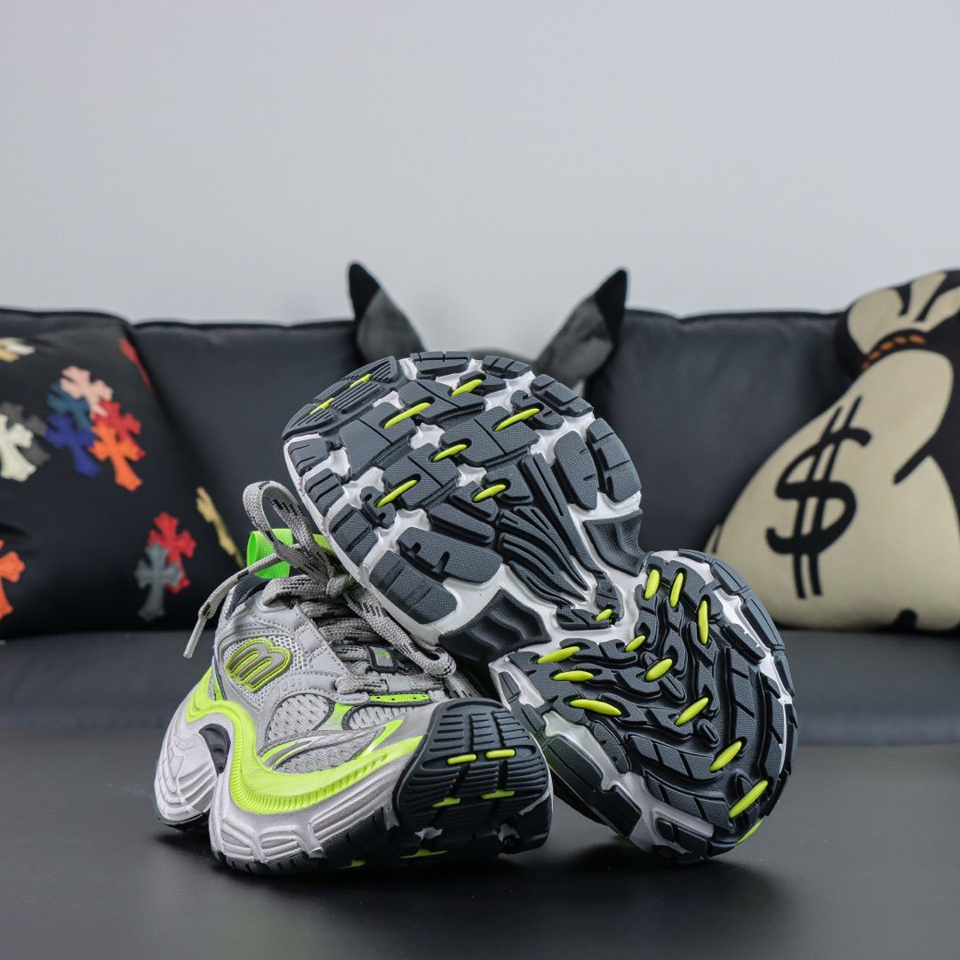 Sneakers 10XL 'Argent Vert Fluo'