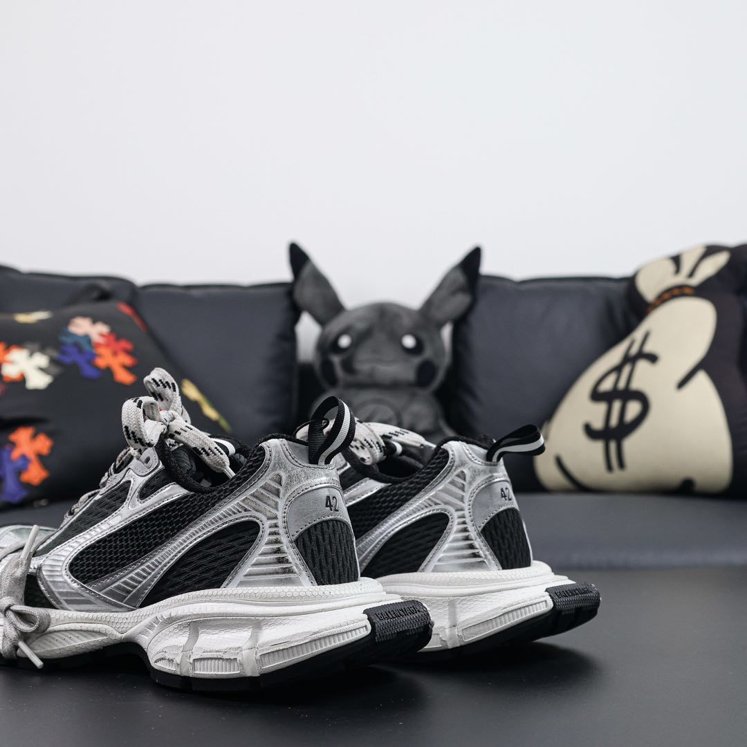 Sneakers 3XL 'Noir Blanc Argent'