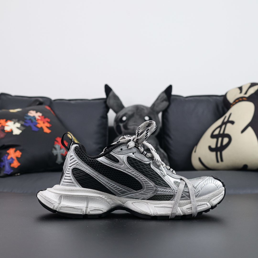 Sneakers 3XL 'Noir Blanc Argent'
