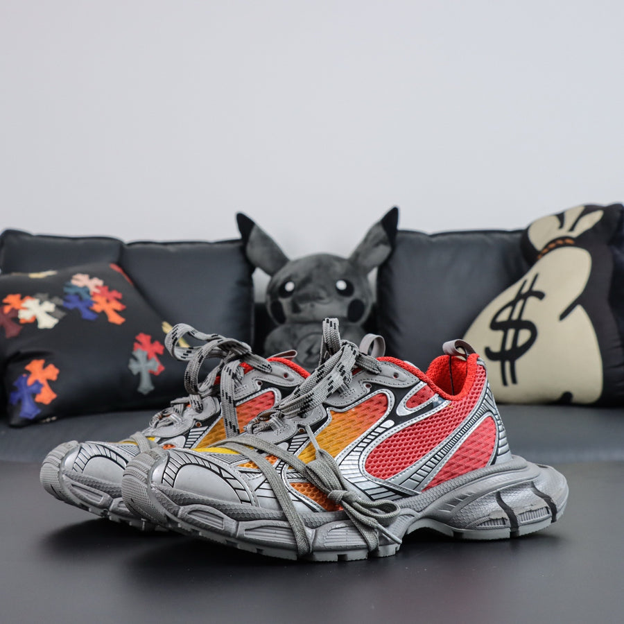 Sneakers 3XL 'Argent Rouge Orange'