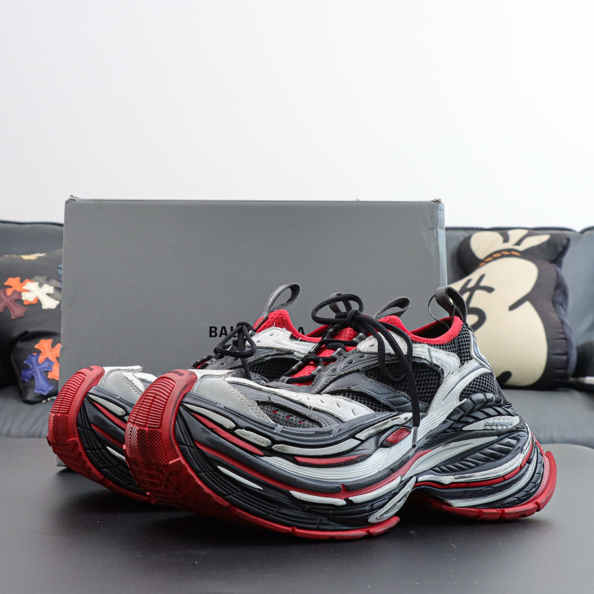 Sneakers 10XL 'Argent Rouge'