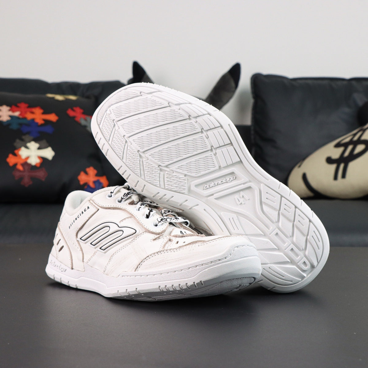 Sneakers Hamptons Worn-Out 'Blanc'