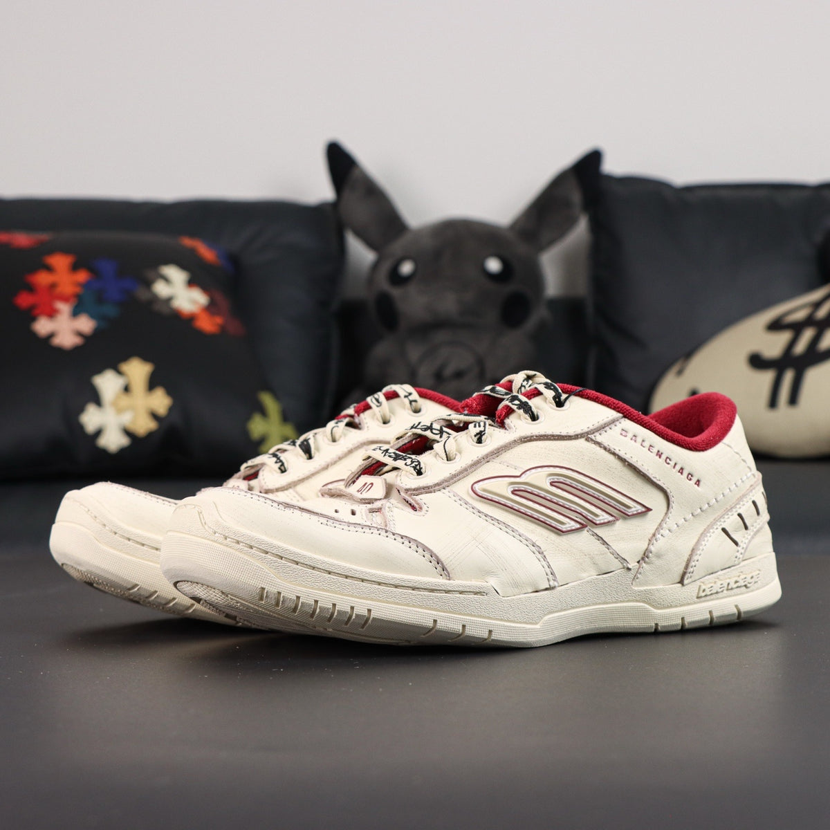 Sneakers Hamptons Worn-Out 'Blanc Bordeaux'