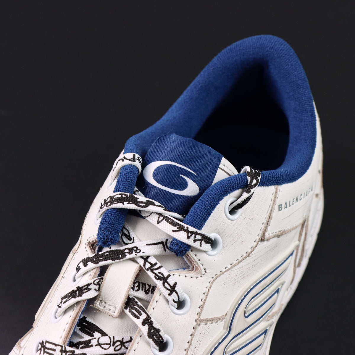 Sneakers Hamptons Worn-Out 'Blanc Bleu Marine'
