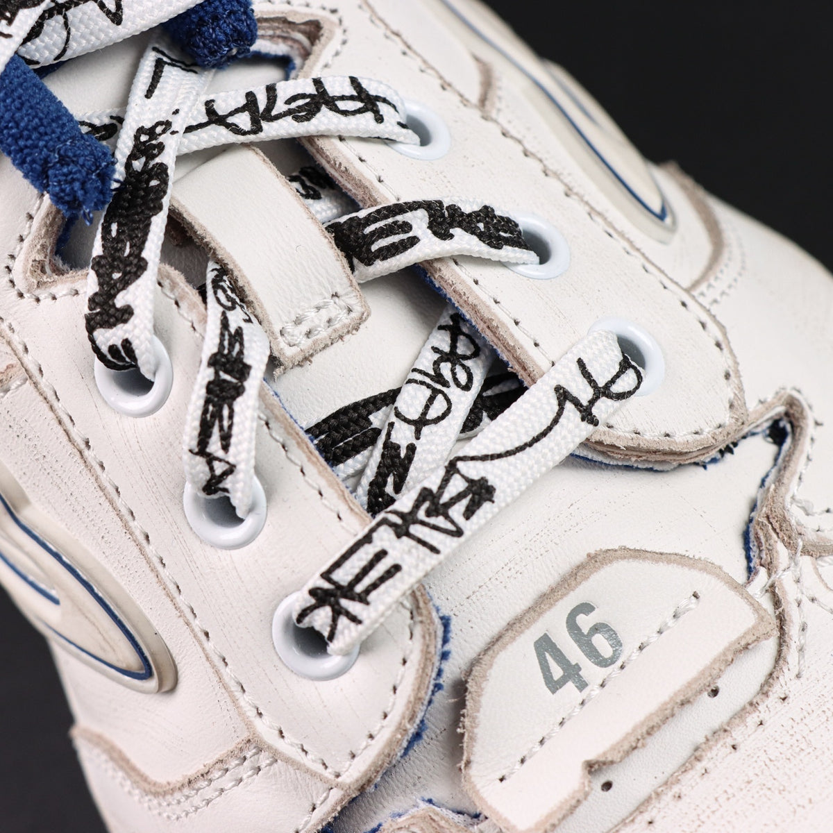 Sneakers Hamptons Worn-Out 'Blanc Bleu Marine'