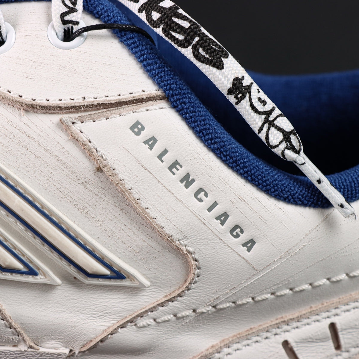 Sneakers Hamptons Worn-Out 'Blanc Bleu Marine'