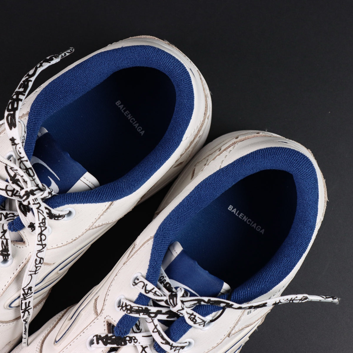 Sneakers Hamptons Worn-Out 'Blanc Bleu Marine'