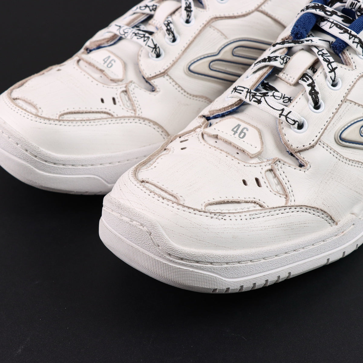 Sneakers Hamptons Worn-Out 'Blanc Bleu Marine'