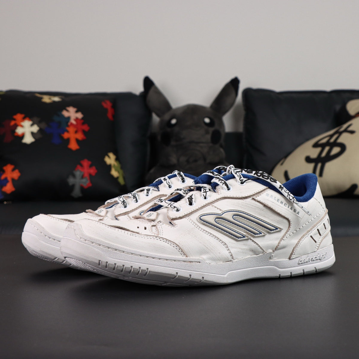 Sneakers Hamptons Worn-Out 'Blanc Bleu Marine'