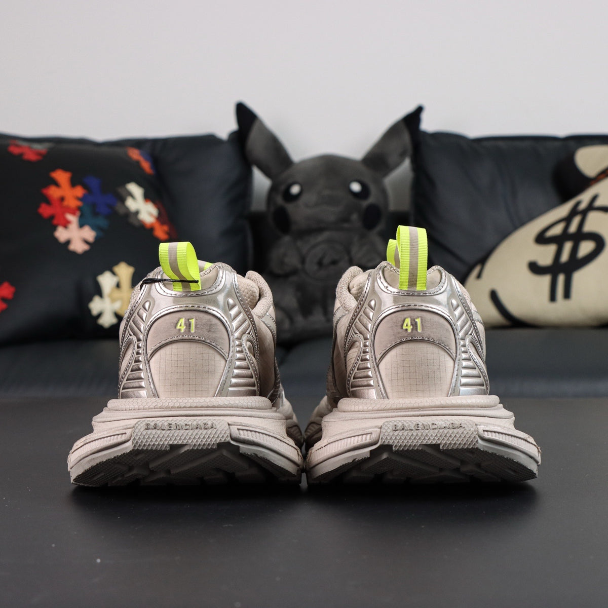 Sneakers 3XL 'Beige Jaune Fluo'