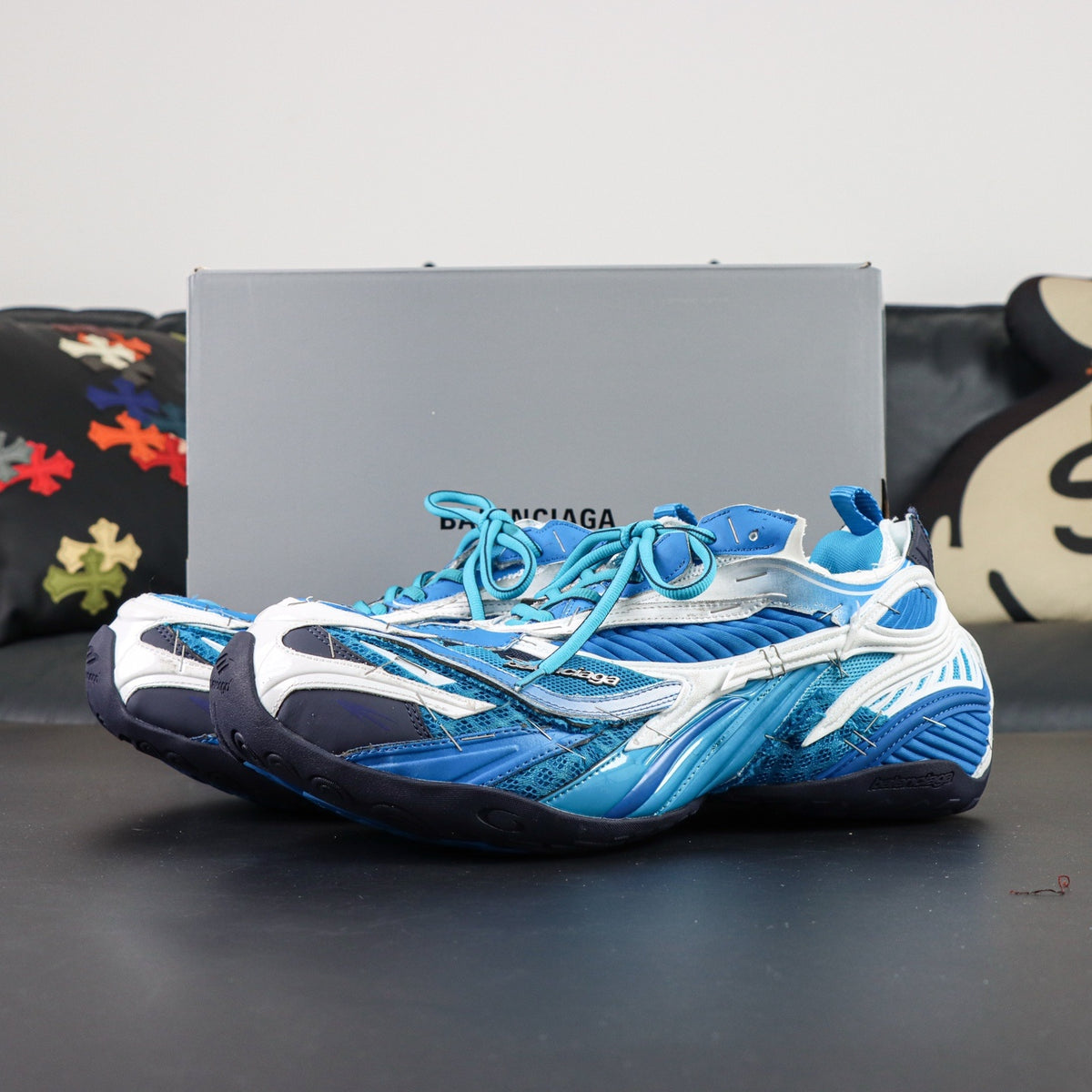 Sneakers Soleless 23 'Bleu Blanc'