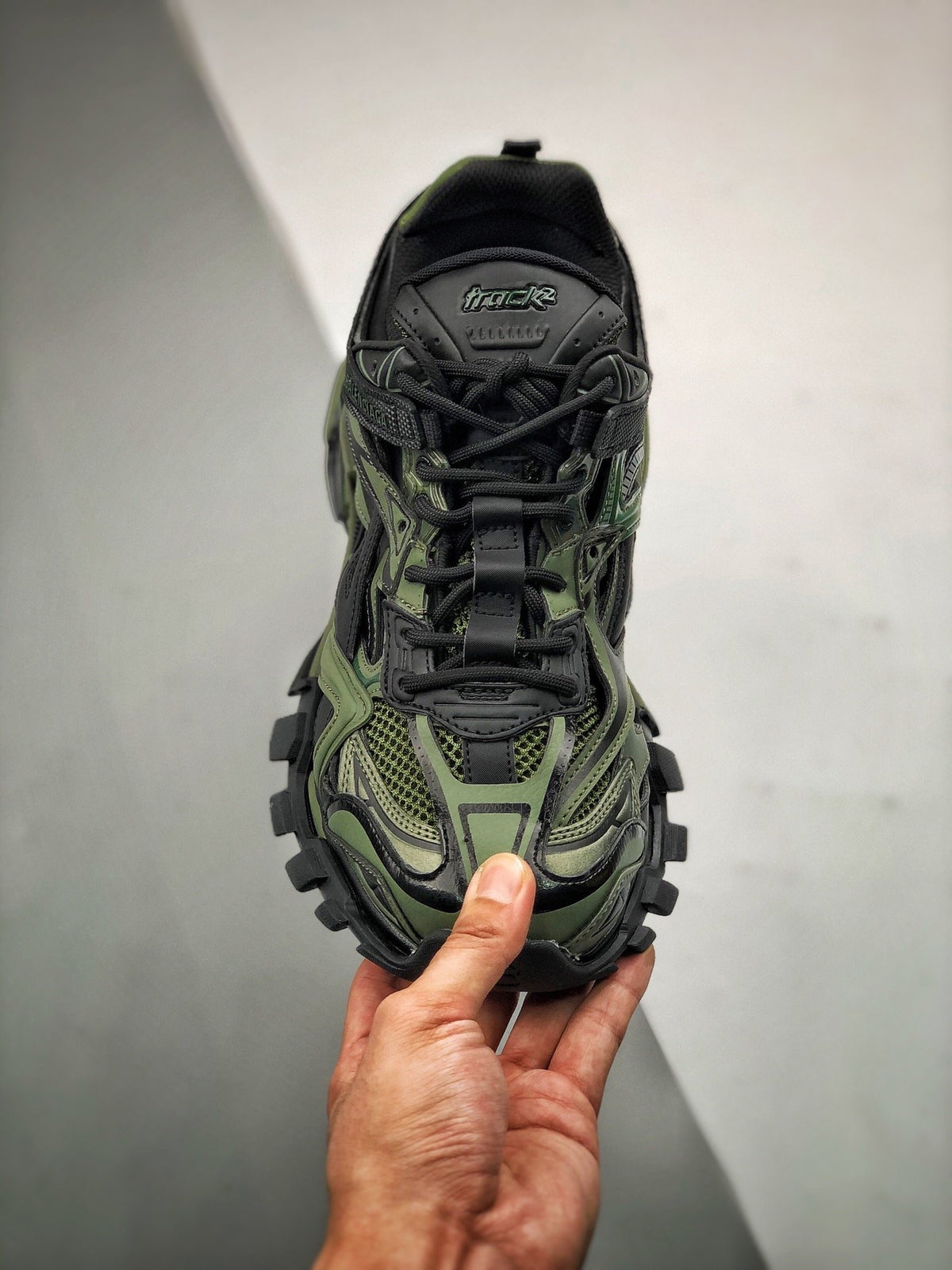 Sneakers Track 2.0 'Vert Kaki Noir'