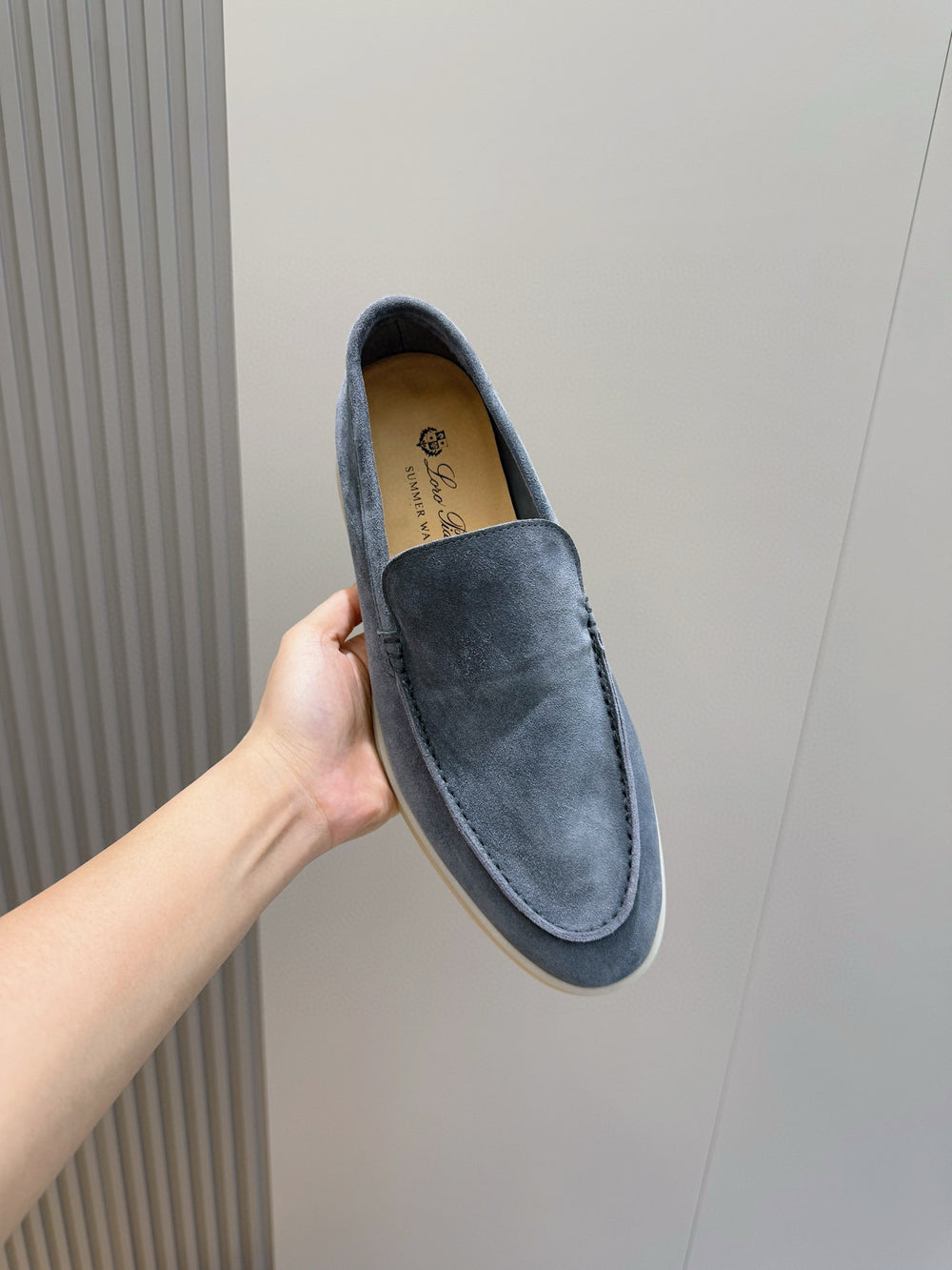 Mocassin en daim Loro P.