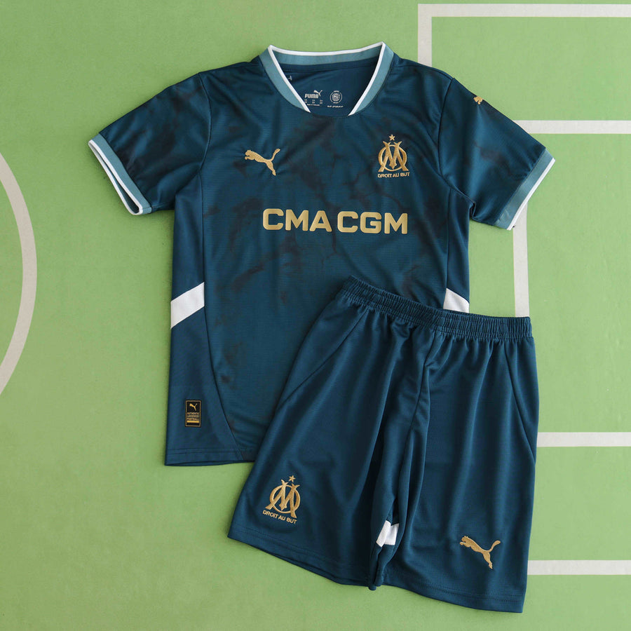 Ensemble Enfant Olympique de Marseille 2024/25 Extérieur — vue 2