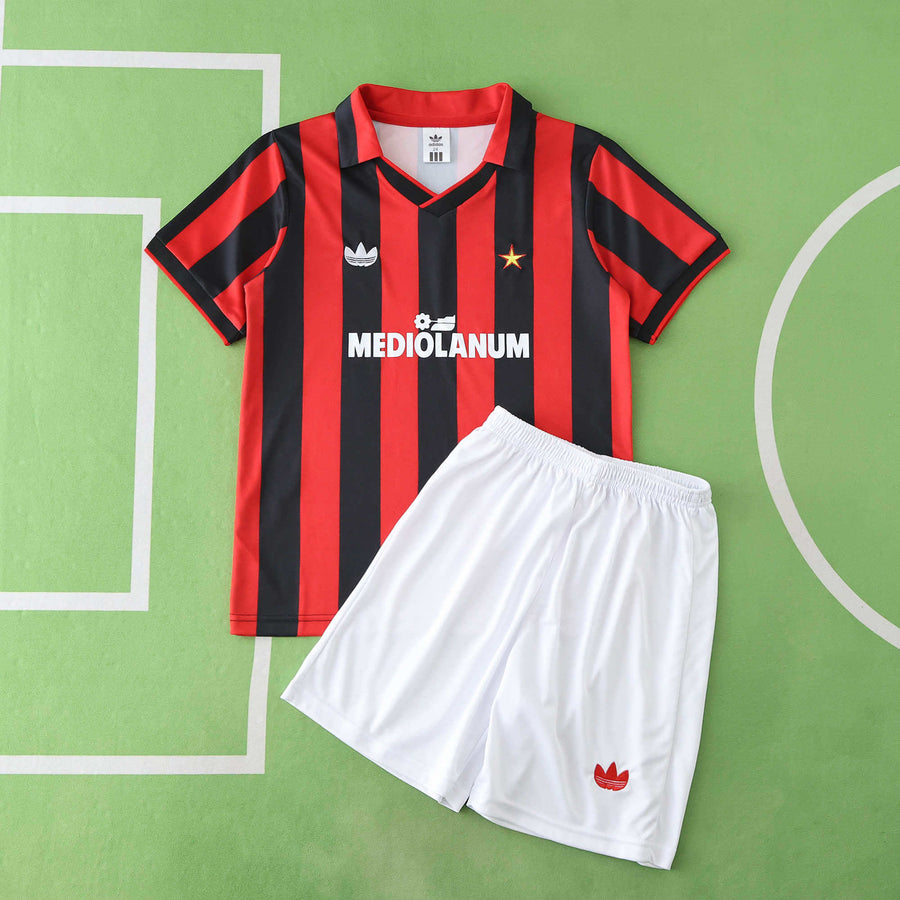 Ensemble Enfant AC Milan 1990/91 Domicile Rétro — vue 2