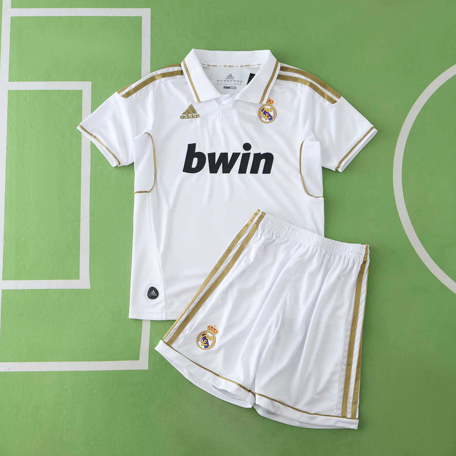 Ensemble Enfant Real Madrid 2011/12 Domicile Rétro — vue 9