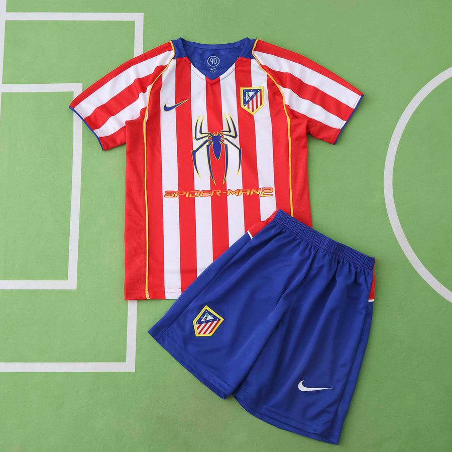 Ensemble Enfant Atlético de Madrid 2004/05 Domicile Rétro — vue 8