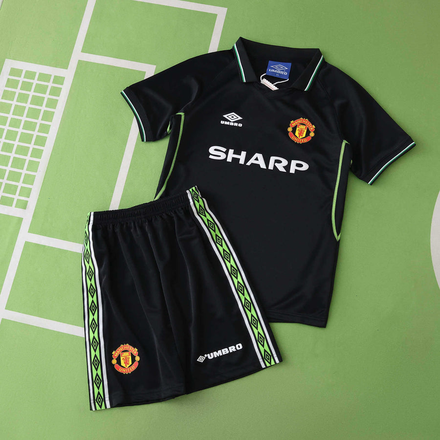 Ensemble Enfant Manchester United 1998/99 Third Rétro — vue 2