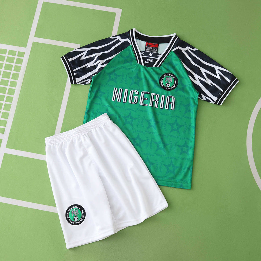 Ensemble Enfant Nigeria 1994/95 Domicile Rétro — vue 2