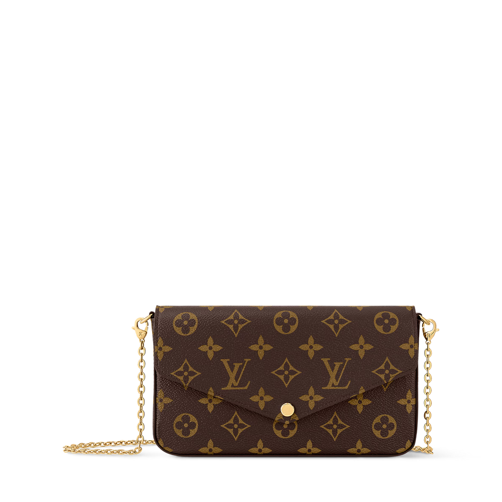 Pochette Toile Monogrammée — Porte-Main ou Épaule