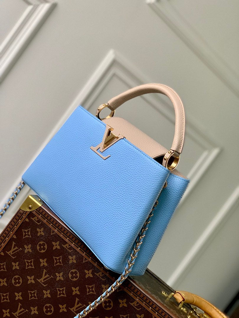 Sac à main Capucines – Réf. M21689 · Bleu · Coloris 2