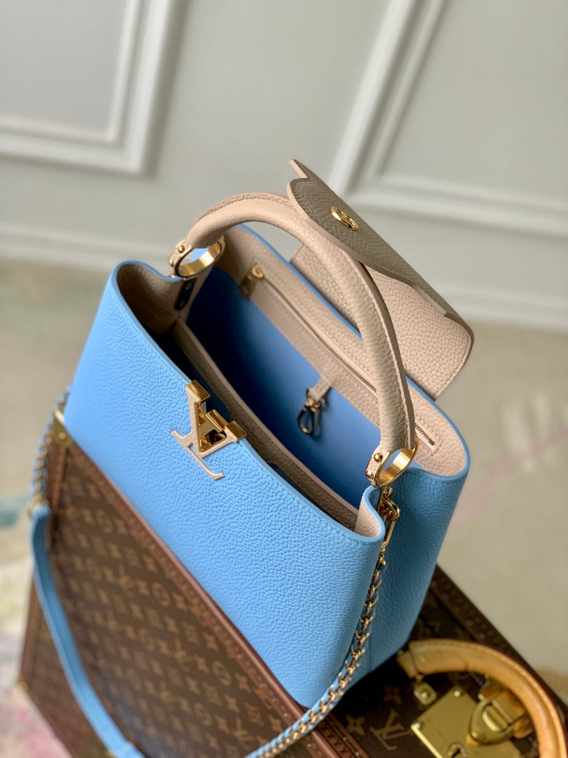 Sac à main Capucines – Réf. M21689 · Bleu · Coloris 2