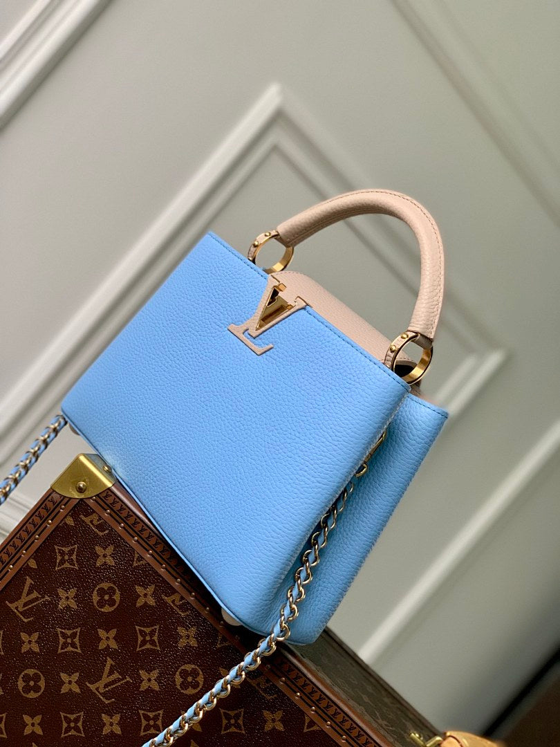 Sac à main Capucines – Réf. M21689 · Bleu · Coloris 1