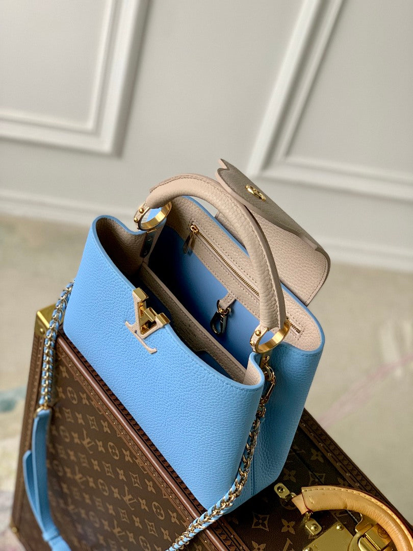 Sac à main Capucines – Réf. M21689 · Bleu · Coloris 1