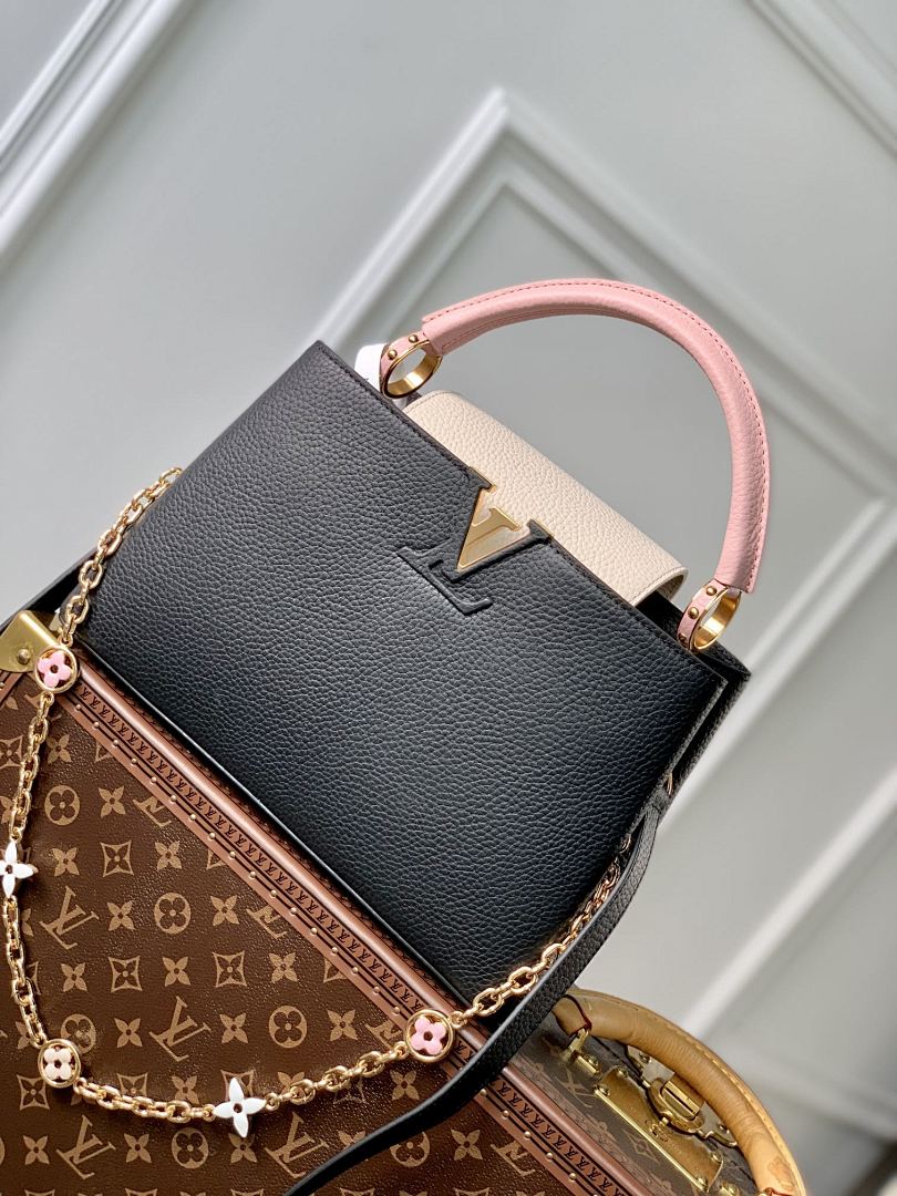 Sac à main Capucines – Réf. M22375 · Noir MM
