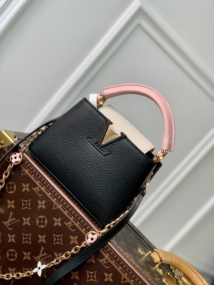 Sac à main Capucines – Réf. M22375 · Noir Mini