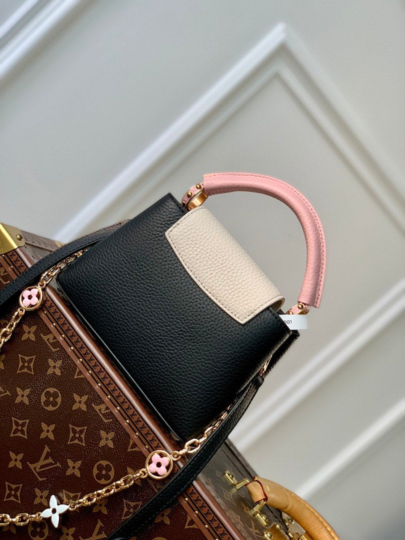 Sac à main Capucines – Réf. M22375 · Noir Mini