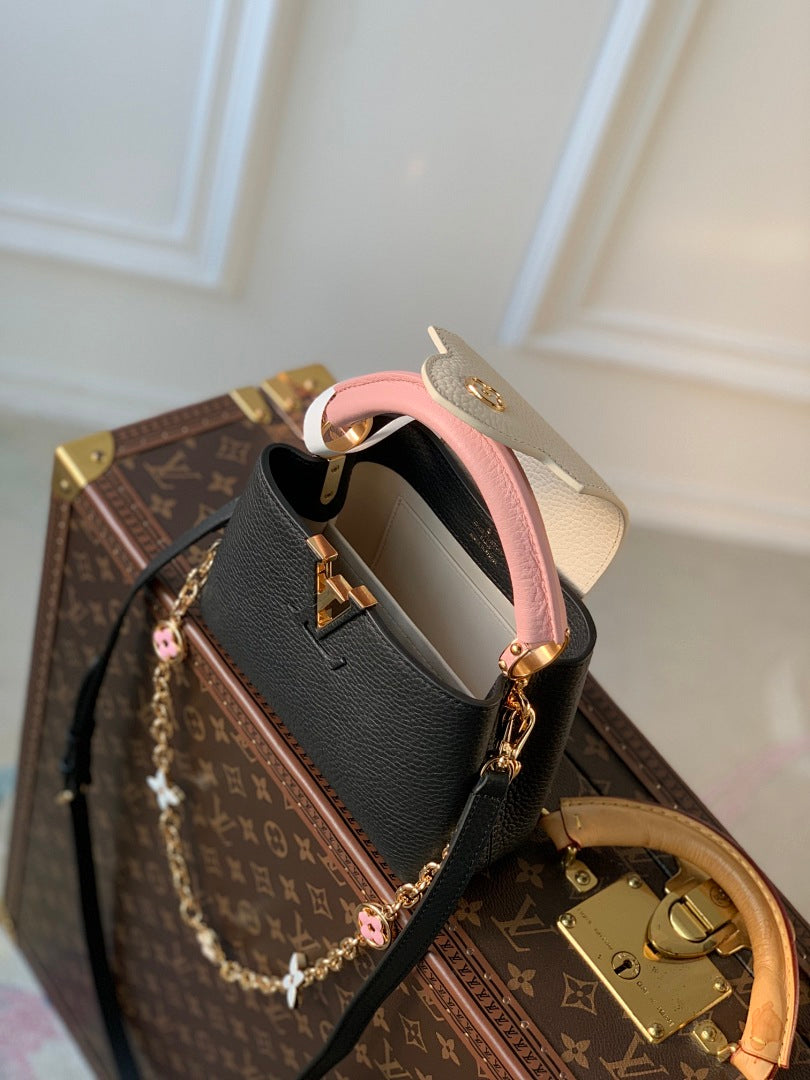 Sac à main Capucines – Réf. M22375 · Noir Mini