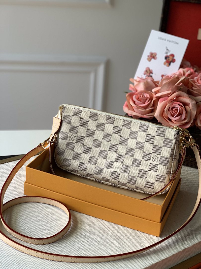 Pochette – Réf. N41207 · Damier Azur