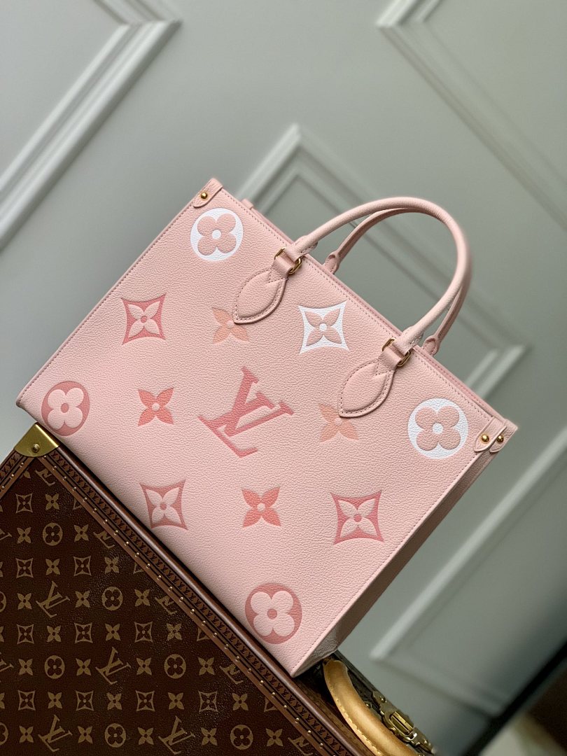 Sac à main OnTheGo – Réf. M46542 · Rose Sérigraphie
