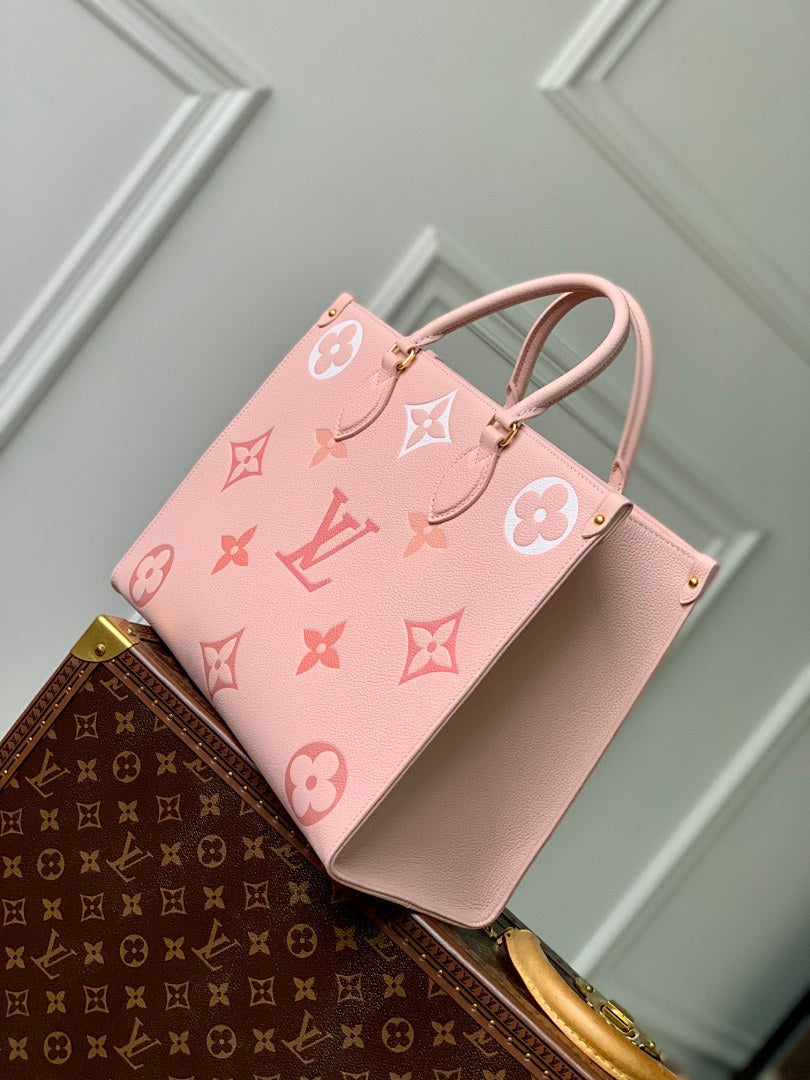 Sac à main OnTheGo – Réf. M46542 · Rose Sérigraphie