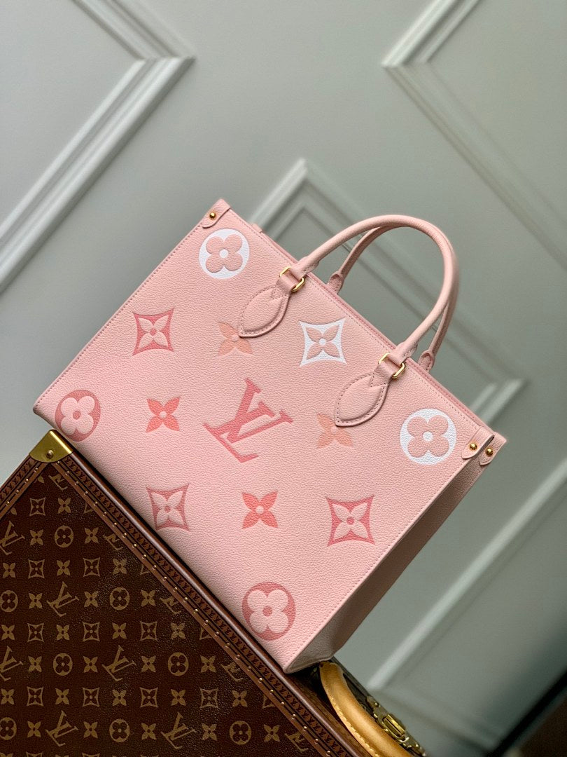 Sac à main OnTheGo – Réf. M46542 · Rose Sérigraphie
