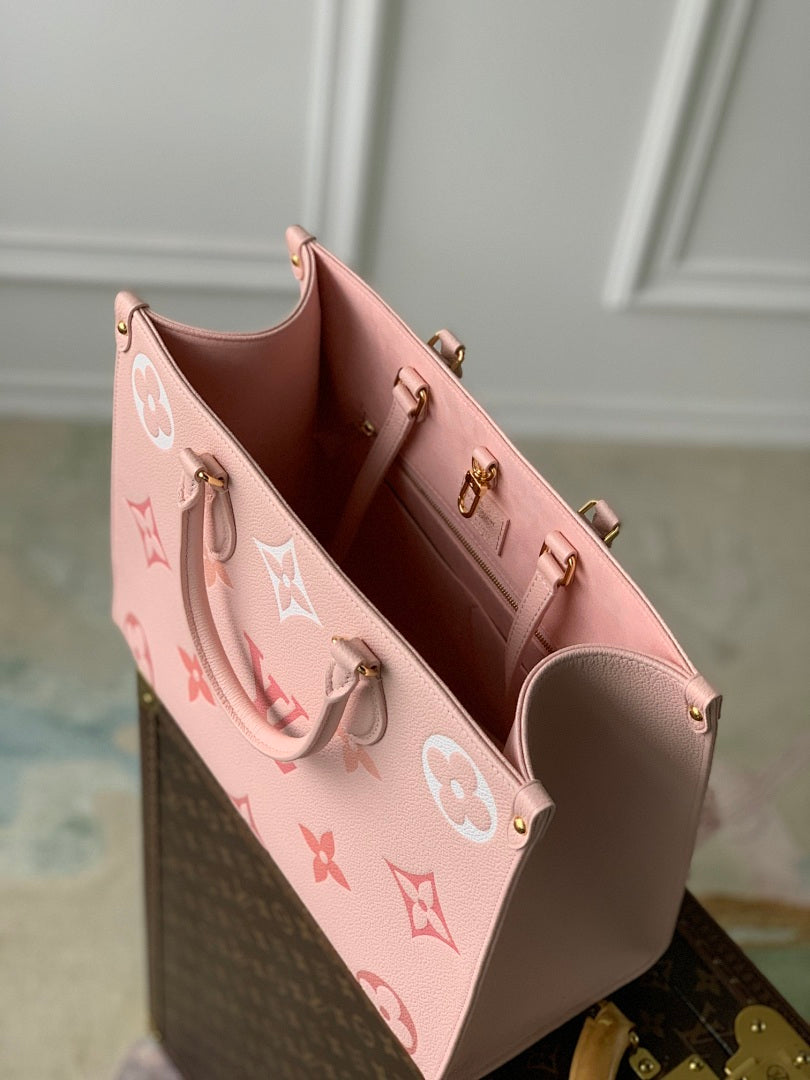 Sac à main OnTheGo – Réf. M46542 · Rose Sérigraphie