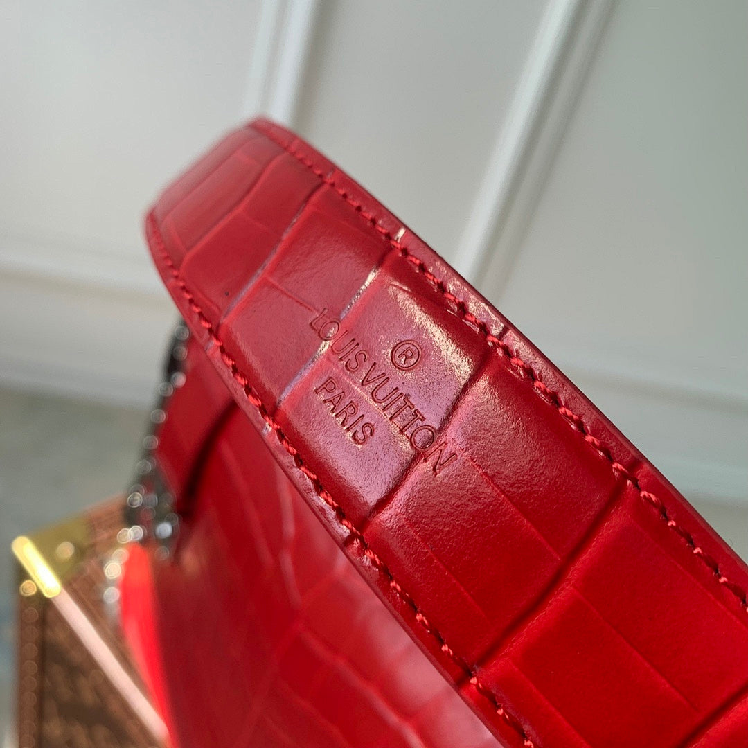 Sac à main Trunk – Réf. M21477 · Rouge