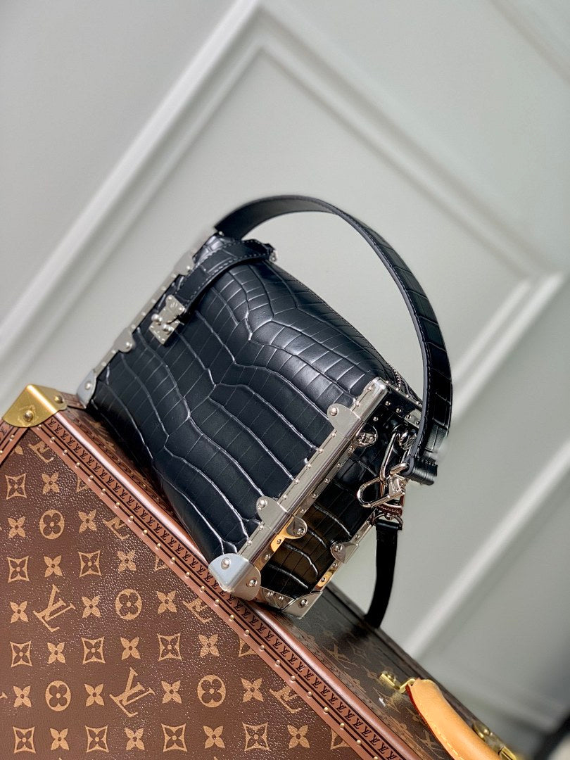 Sac à main Trunk – Réf. M21477 · Noir