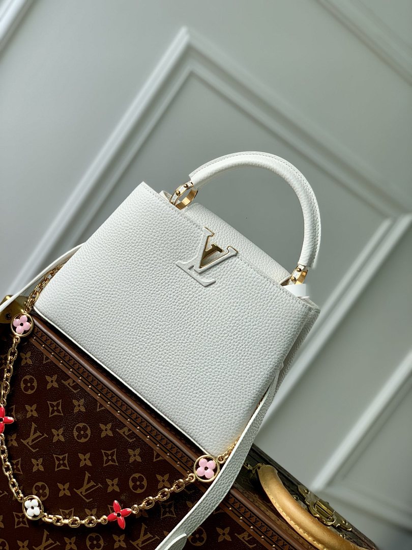 Sac à main Capucines – Réf. M22375 · Blanc PM