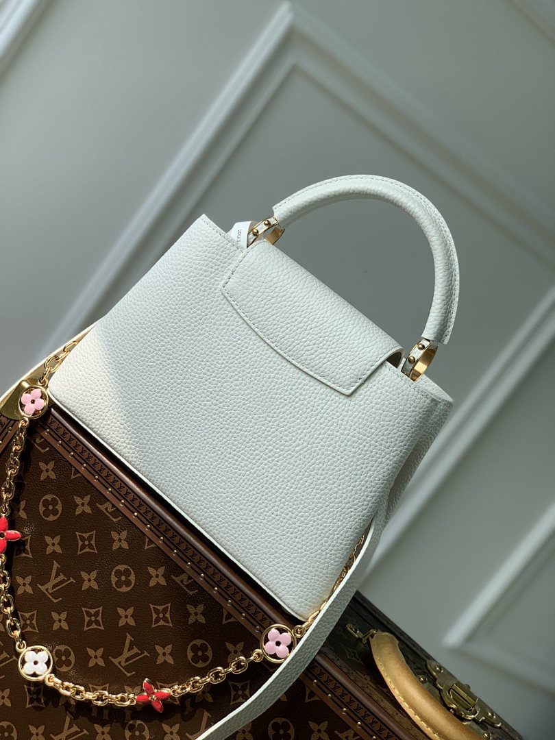 Sac à main Capucines – Réf. M22375 · Blanc PM