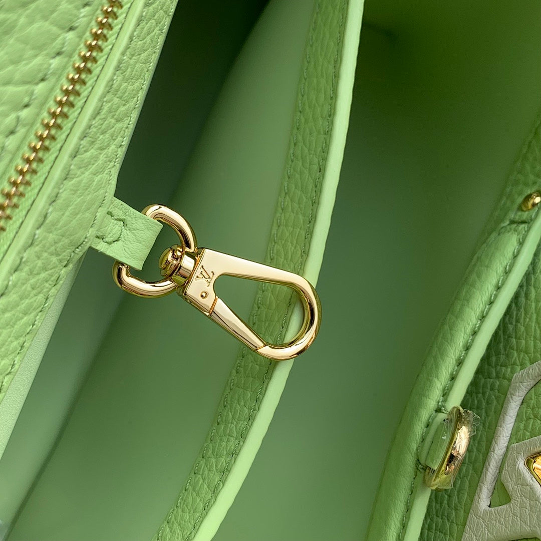 Sac à main Capucines – Réf. M21689 · Vert Blanc · Coloris 2