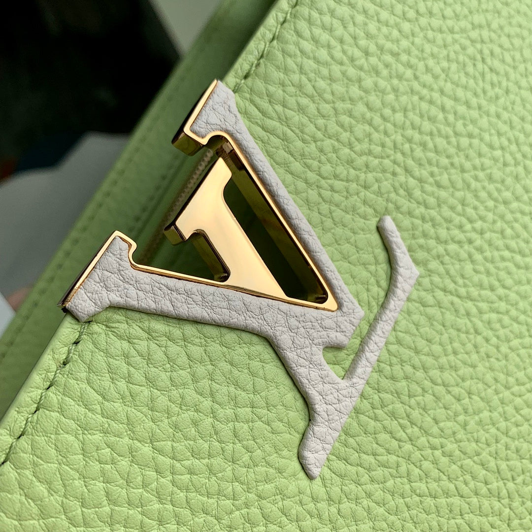 Sac à main Capucines – Réf. M21689 · Vert Blanc · Coloris 2