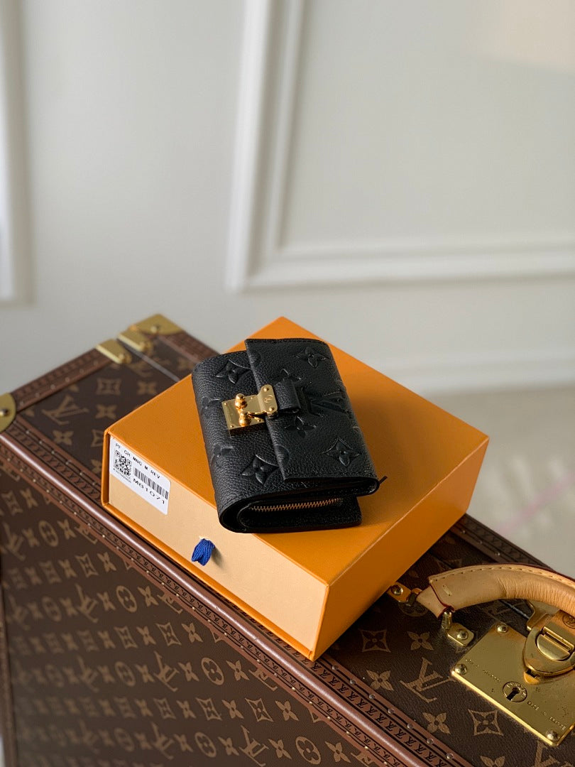 Portefeuille – Réf. M80880 · Noir Empreinte