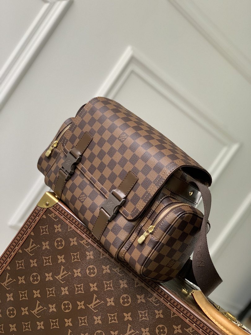 Sacoche Messenger – Réf. N51126 · Damier Ébène